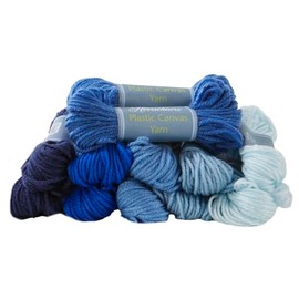 Herrschners Plastic Canvas Yarn-Ocean Blues Yarn