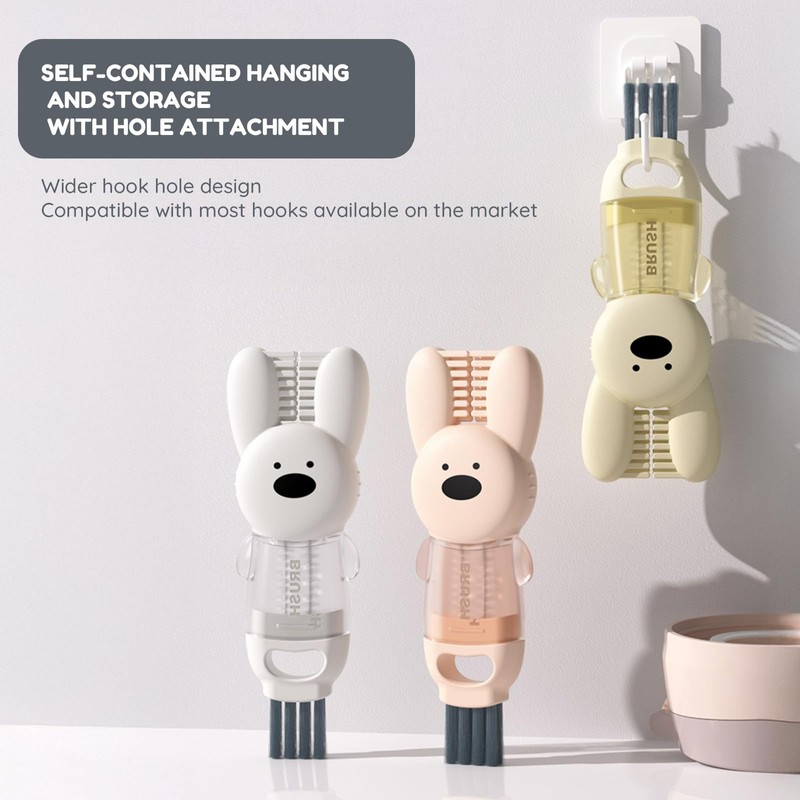 4 in 1 Cup Lid Brush Set Multifunctional Bottle Gap