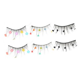 Beavorty 2sets False Eyelash Sequins Natural but Fashionable Lash Extensions 3pairs*2
