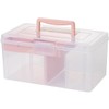 VILLFUL Organizer Box with Lid Transparent Storage Case 4.8l Space-saving