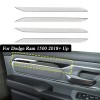 TESIN 4X Chrome Inner Door Decoration Trim Strips For Dodge
