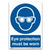 Eye Protection Must Be Worn Sign - A4 1mm Rigid