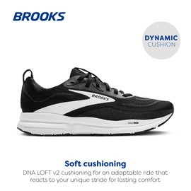 Brooks Women’s Trace 4 Neutral Running Shoe - Black/Grey/White - 8.5 Medium