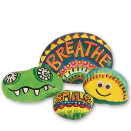 S&S Worldwide Silly Stones Craft Kit (Pack of 48)