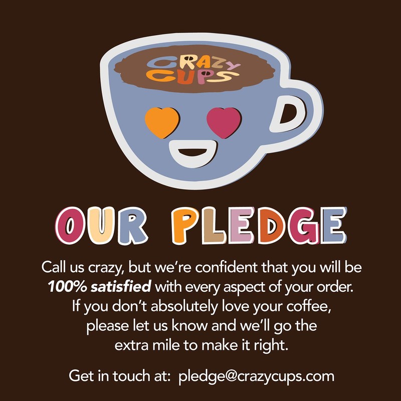 Crazy Cups Flavored Single-Serve Coffee for Keurig K-Cups Machines, Decaf