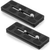 Frienda 2 Pieces Metal Quick Release Plate with 1/4''-20 Camera