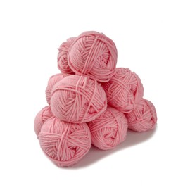 Crochet Yarn Crochet Wool Crochet Set Yarn 25 g x 6 Colours Acrylic Wool, Wool for Crochet and Knitting, Amigurumi Wool Set for Beginners