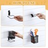 Colingmill 6 Set Slatwall Cups with Hook Black Metal Slatwall