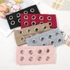 Hollow Eyelet Elastic Headband,Studded Headband Punk Style Rivet,Eyelets Elastic Stretchy