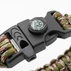 8-Pack 3-in-1 Emergency Survival Bracelet with Whistle and Compass, Survival