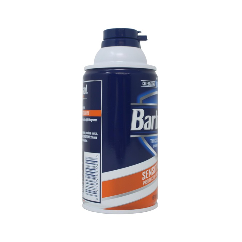 Barbasol Sensitive Skin Thick and Rich Shaving Cream, 10 Ounce