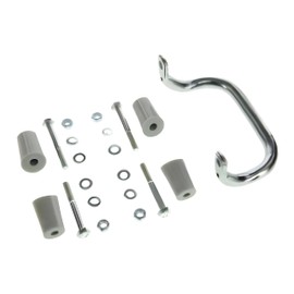 Set of Attachments for Pannier Rack with Handle for Schwalbe KR51 - Grey Spacers