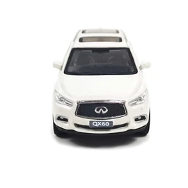 Paudi Model 1/64 Infiniti QX60 2017 Model Car Mini Car Collection White Finished Product