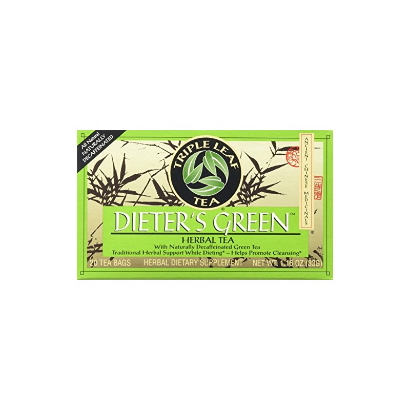 Triple Leaf Teas - Dieter's Green Herbal Tea, 20 bag