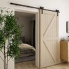 TSMST 4FT Sliding Barn Door Hardware Kit, Heavy Duty Sturdy