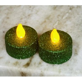 Unbranded Battery Powered Flameless LED Tea Light Candles -2 Pc