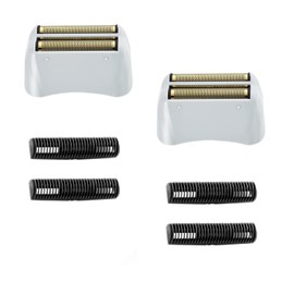 2 Pack Shaver Replacement Gold Foil and Cutters Compatible with Andis 17150(TS-1)/17155/17200 Pro Lithium Titanium Foil Shaver Replacement Heads