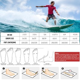 HTRTRR Aqua Shoes, Men Women Beach Shoes, Swimming Shoes, Quick-Drying, Non-Slip Barefoot Shoes, Ink gradient, 38/39 EU