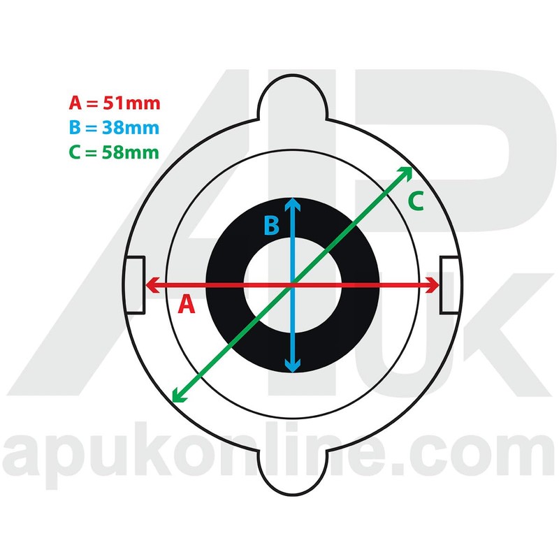 APUK 13lbs Radiator Cap Replacement for Ford 2000 3000 3600