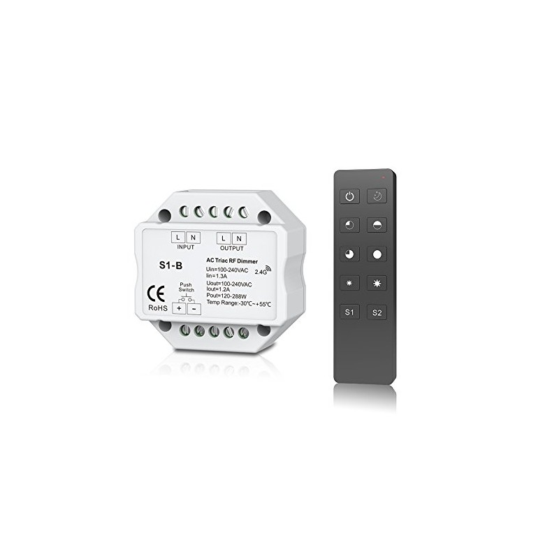 100-240VAC AC Triac RF Push Dimmer and Switch Knx-N Bus
