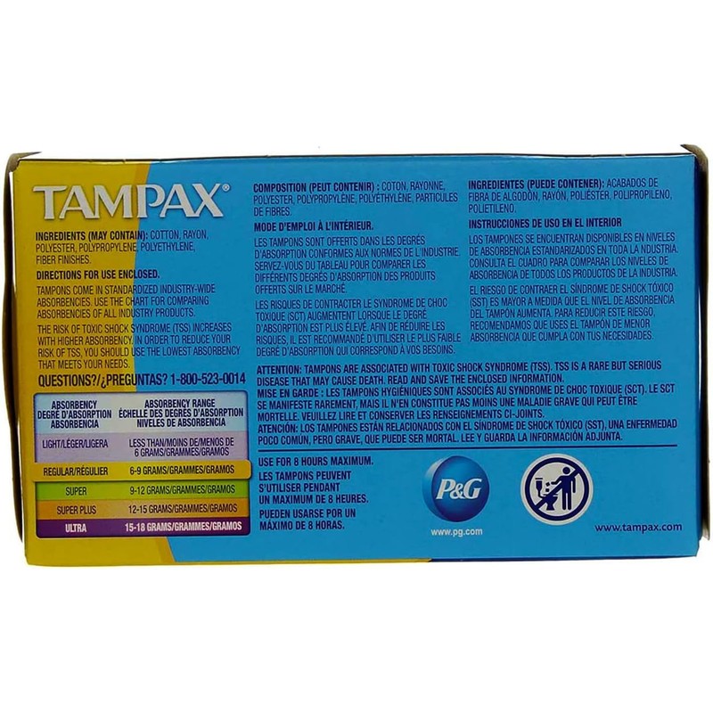 Tampax Tampons Regular 10 Each (Pack of 3)