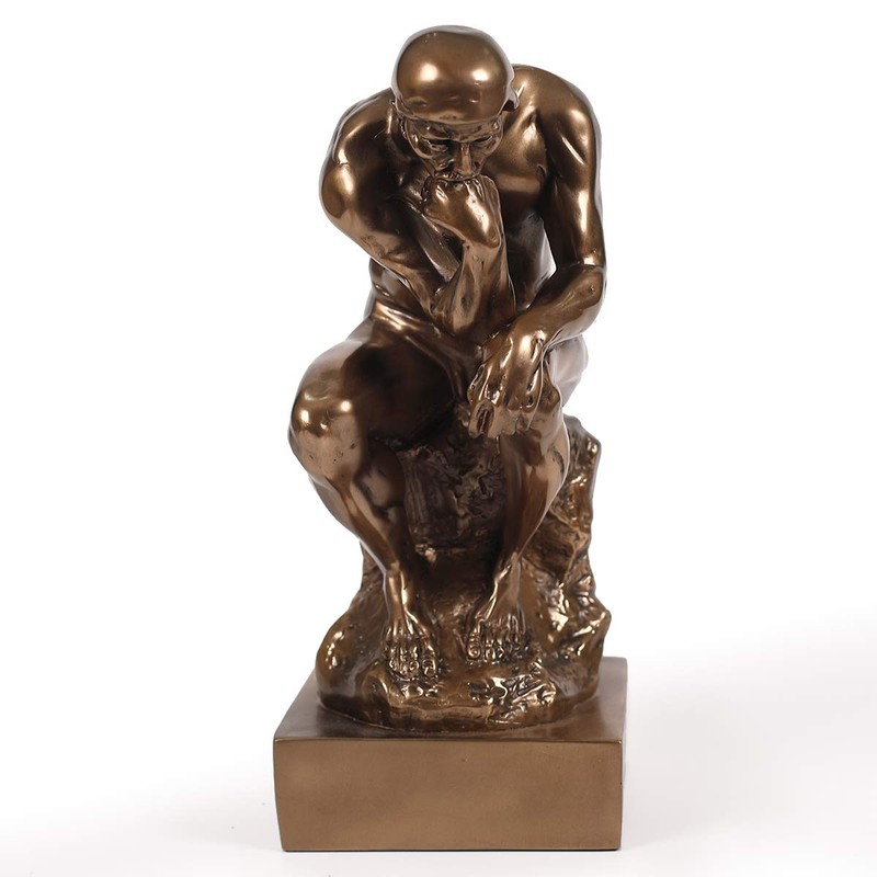 Magicsculp-The Thinker Statue in Premium Cold Cast Bronze 8.8Inch Museum