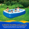 Blue Wave Family Inflatable Pool with Cover – 8.5-ft x