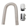 Flexible Radiator Hose, 24in Stainless Steel Radiator Coolant Hose Kit