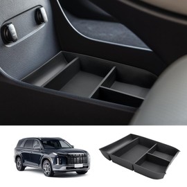 LUWU 2020-2025 Hyundai Palisade Center Console Organizer 2024 Palisade Armrest Storage Armrest Organizer Insert Tray 2025 Palisade Armrest Console Organizer 2024 2025 Hyundai Palisade Accessories