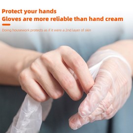 GENERALCARE 100 Pcs Disposable TPE Gloves Cooking Gloves Food Prep Safe Catering Food Handling Service Gloves Disposable for Kitchen Cleaning Restaurant Dye(Medium)