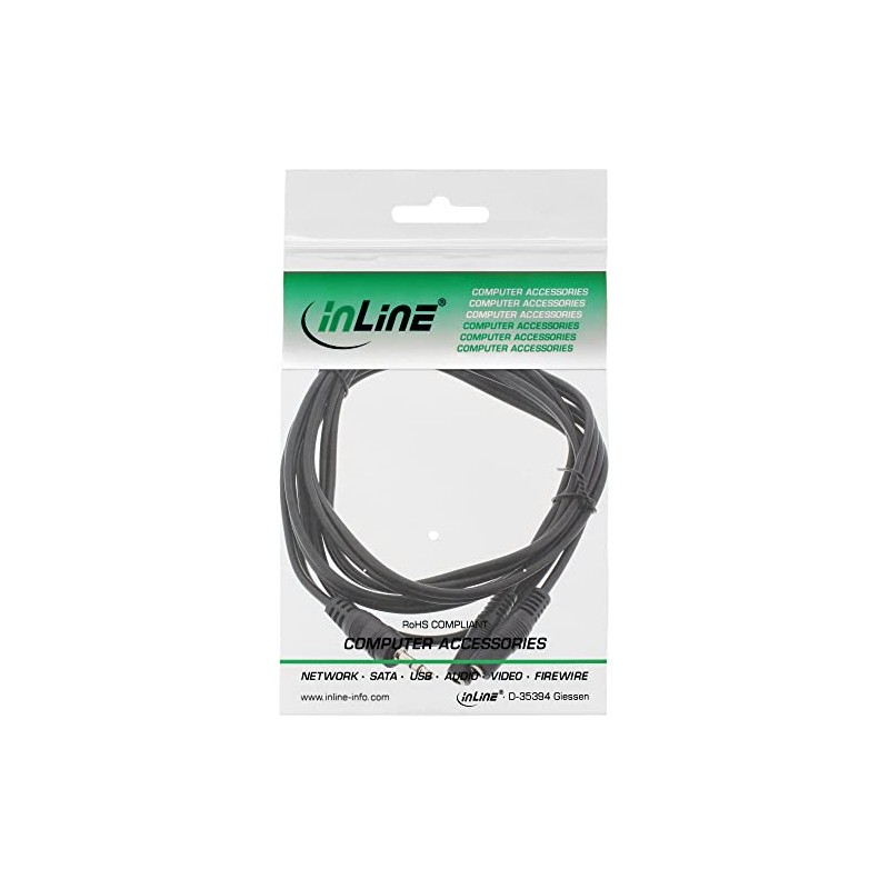 InLine® Jack Y Cable 3.5 mm Jack to 2x 3.5