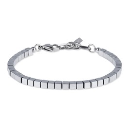 GAVU Men's 4mm Square Hematite Bead Bracelet for Men, Stone, Haematite