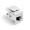 Leviton Extreme 6+ QuickPort Connector, 10-Pack, 61110-OW6, White