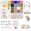 6986 Pieces DIY Craft Bracelet Letters Colourful Beads Kit Glass