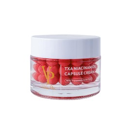 VP TXA Niacinamide Capsule Cream, Brightening & Hydrating Face Moisturizer, Lightweight Capsules for Smooth, Radiant-Looking Skin, Daily Korean Skincare Cream, 50g