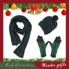 Hat Gloves Scarf Set for Women, Winter Beanie Warm Knit