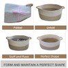 HIFEASTS Large Cotton Rope Storage Basket with Handles, Hamper, Laundry