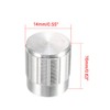 uxcell 3Pcs 16x14mm Aluminum Alloy Potentiometer Rotary Knob,for 6mm Diameter