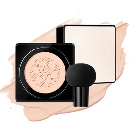 Ursoulney Air Cushion CC Cream - Long-Lasting Brightening Mushroom Head BB Cream Foundation for Face Makeup, Moisturizing Full Coverage Self Adjusting Concealer for Even Skin Tone (Nude, 1 PCS)