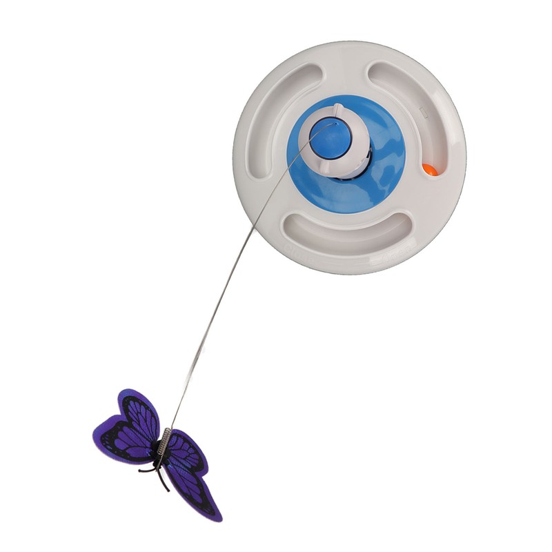 Automatic Electric Rotating Butterfly Toy Funny Cat Teaser Toys with