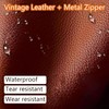 Crossbody Leather Bag, Large Capacity Anti-Theft Vintage Bag, Multi-slot Bag