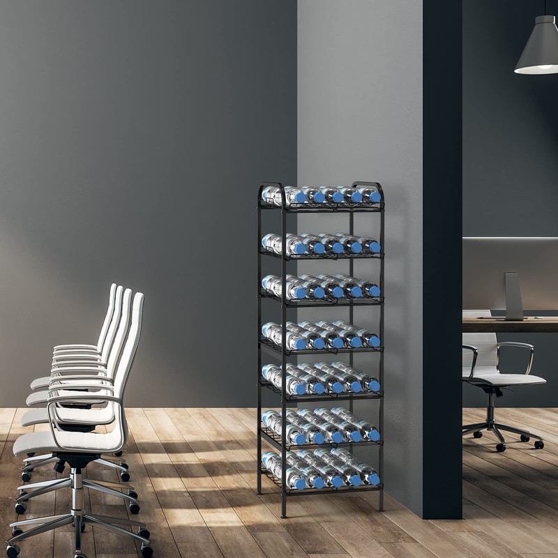 BTY Water Bottle Organizer 7 Tier Freestanding Water Bottle Storage