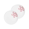 GMUNDNER KERAMIK Pur Flamed Red Set of 2 Dinner Plates