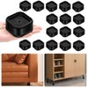 shouwuhho 16 Pack Furniture Risers Adjustable Bed Risers Heavy Duty