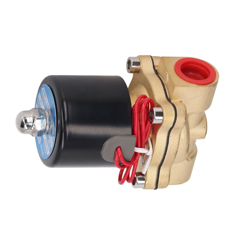 Solenoid Valve Brass Electric 2 Way 1/2in Normally Closed for