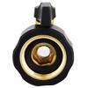 Lifynste Heavy Duty Brass Shut Off Valve Garden Hose Connector,