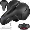 BELSVOR Comfortable Bicycle Saddle, Bicycle Saddle with Double Spring Shock