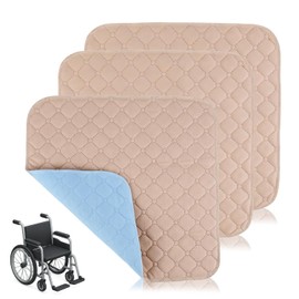 3 PCS Incontinence Chair Pads, Chair Covers Washable Seat Pads Large for Sofas Wheelchairs Garden, Furniture Garden Seat Pads Incontinence Pads for Wheelchair Furniture Protectio