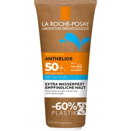 La Roche-Posay Anthelios Wet Skin Gel SPF 50+, Waterproof Sun Gel for Sensitive, Sun Allergy-Prone Skin, High Protection, 200 ml