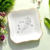 BAT TRANG Zodiac Jewelry Dish, Aquarius Trinket Tray, Horoscope Ring